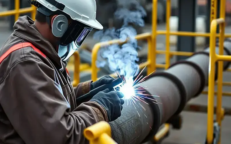 Pipeline and pipe welding