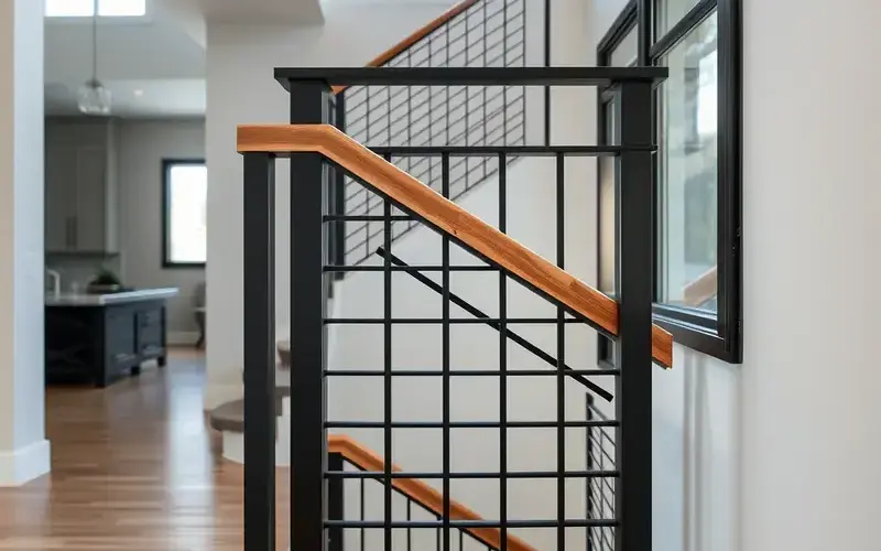 Custom stair railing